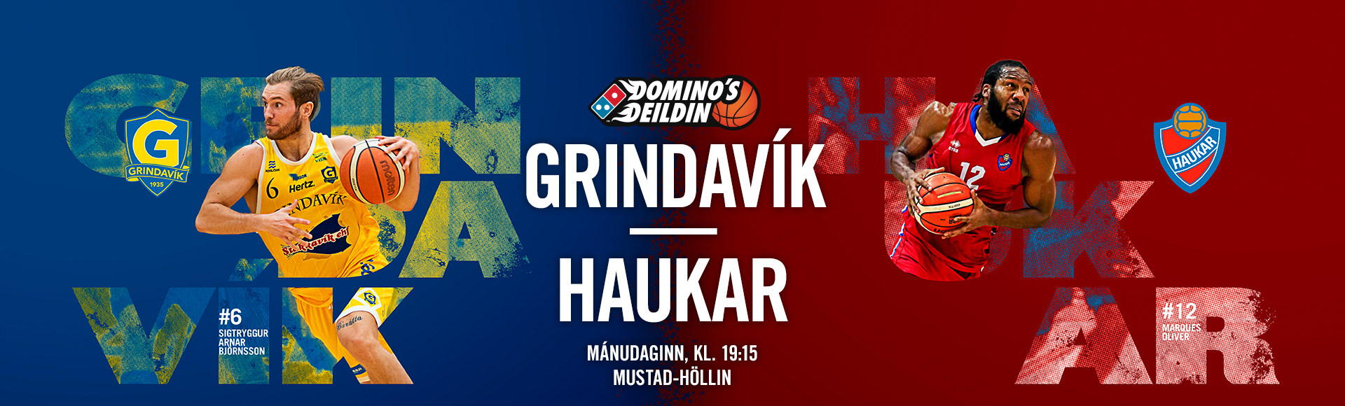 Domino's deild karla í kvöld · Grindavík-Haukar í beinni útsendingu á Stöð 2 Sport