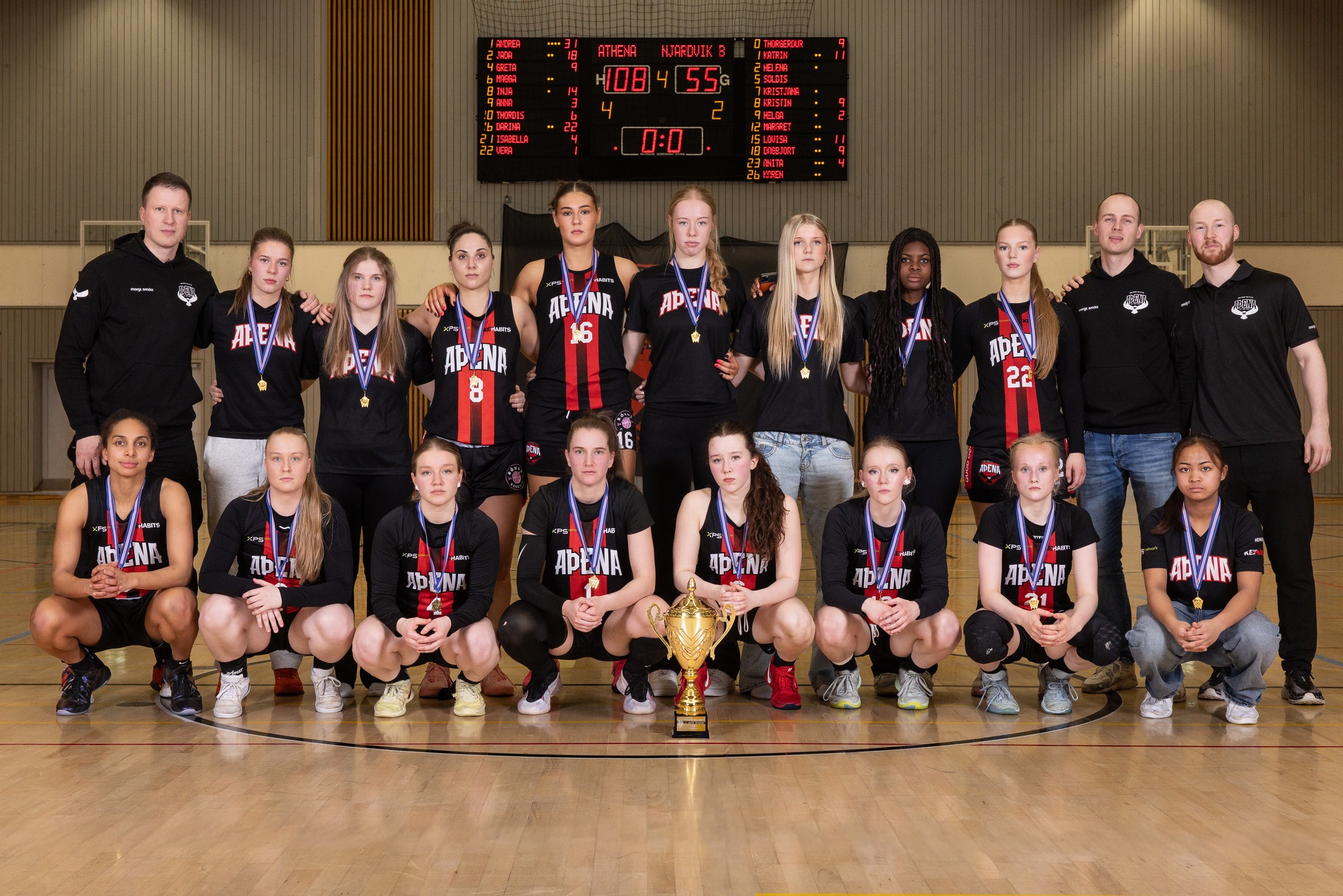 Aþena deildarmeistarar í 1. deild kvenna | Umspil 1. deildar kvenna