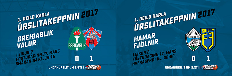 1. deild karla: Undanúrslitin í kvöld · Leikir 2