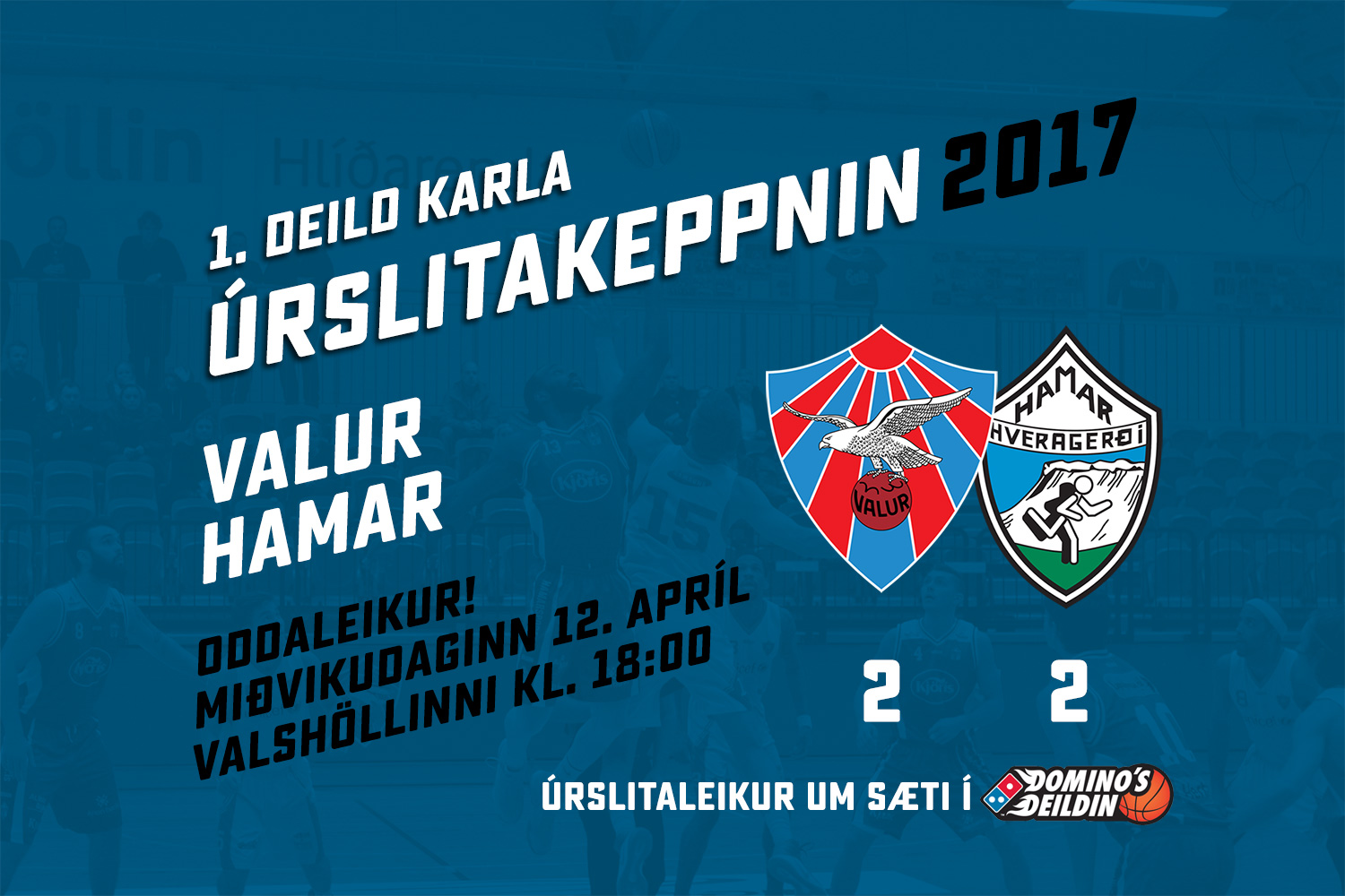 Oddaleikur! Valur-Hamar kl. 18:00 í kvöld · Sýndur beint á RÚV2
