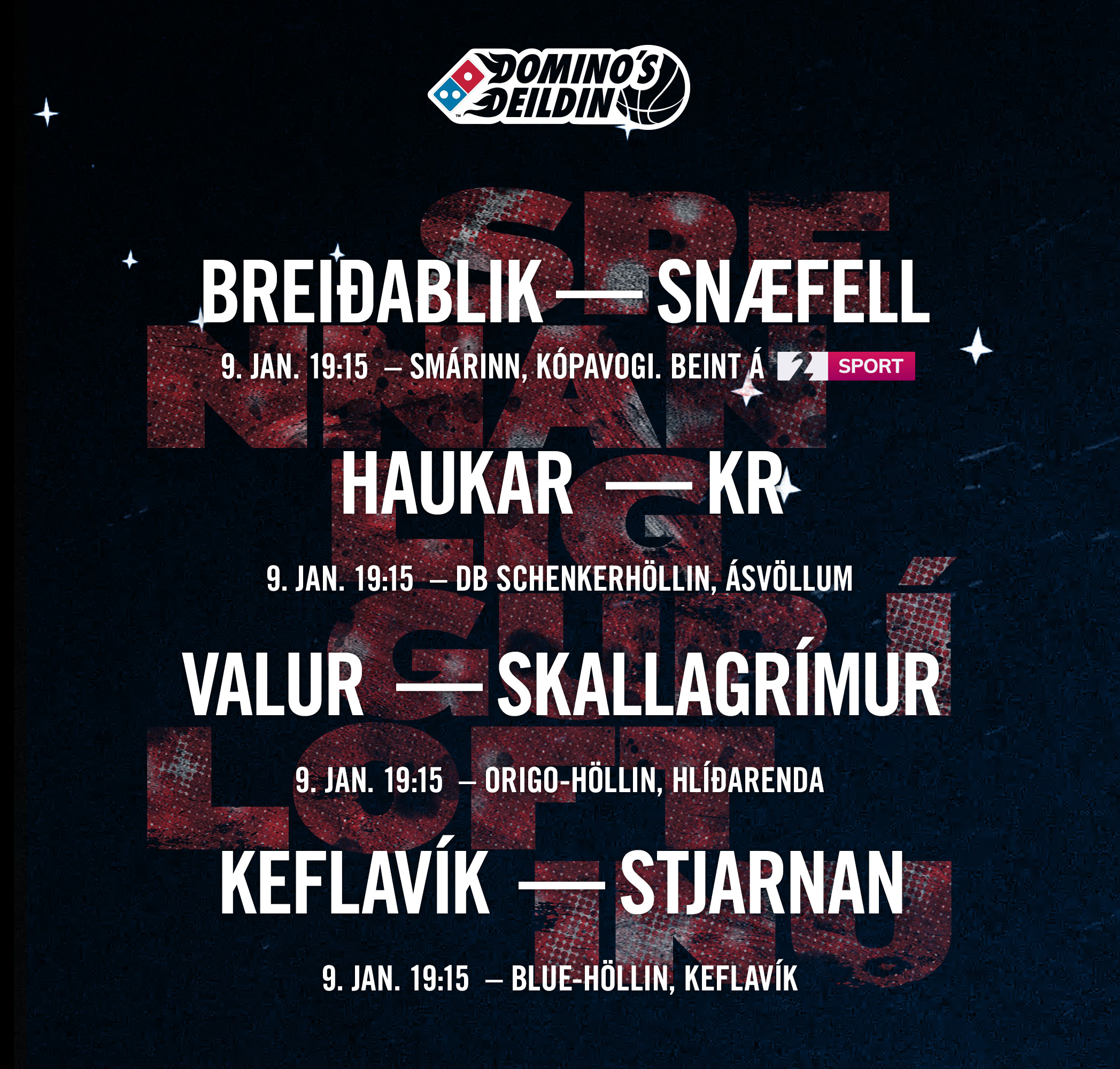 Domino's deild kvenna · Breiðablik-Snæfell í beinni á Stöð 2 Sport