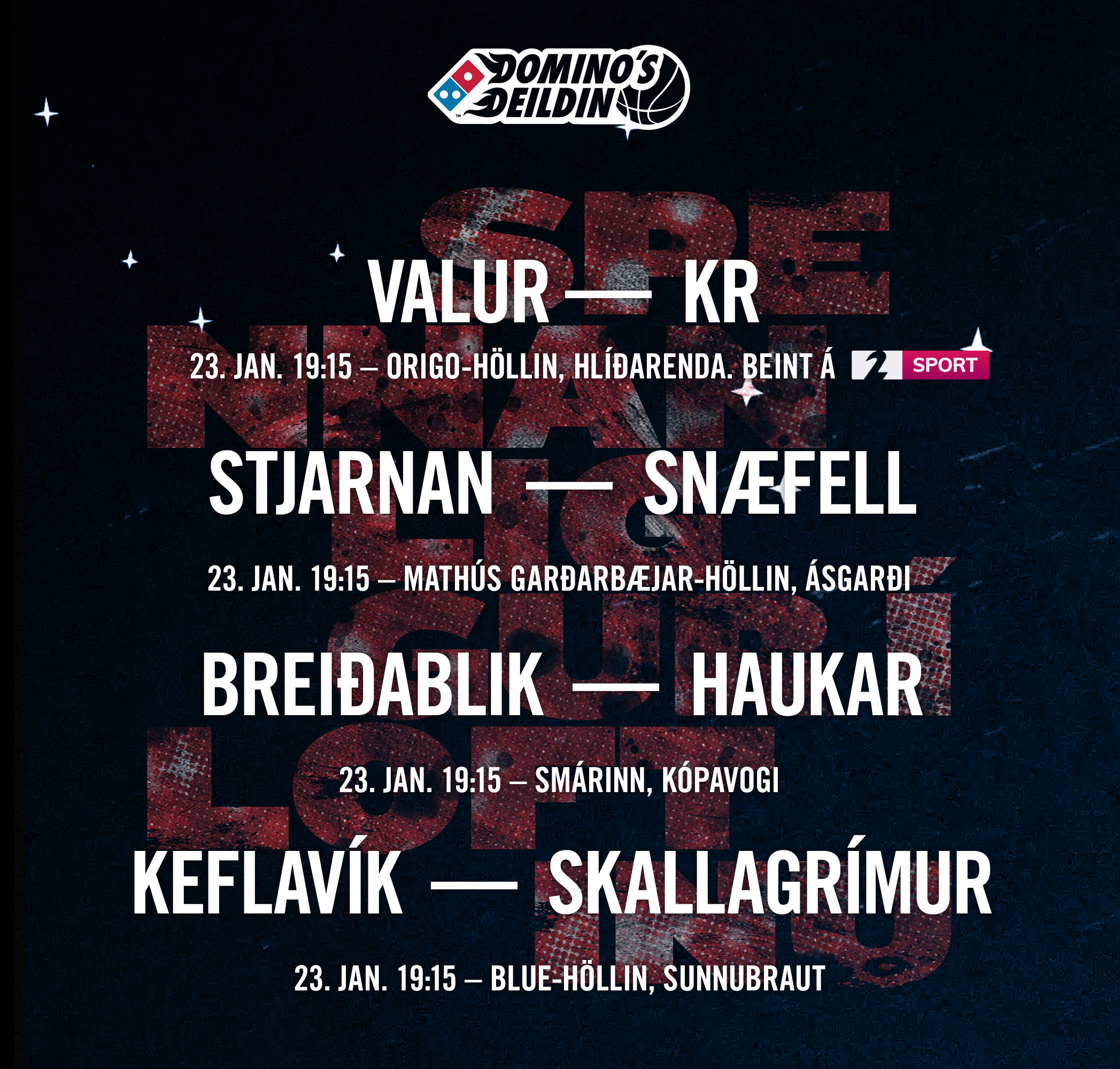 Domino's deild kvenna · Fjórir leikir í kvöld