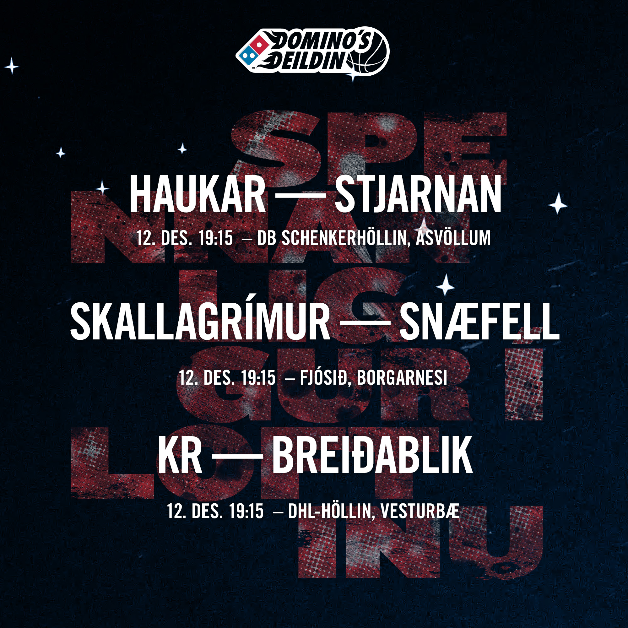 Domino's deild kvenna · 3 leikir í kvöld