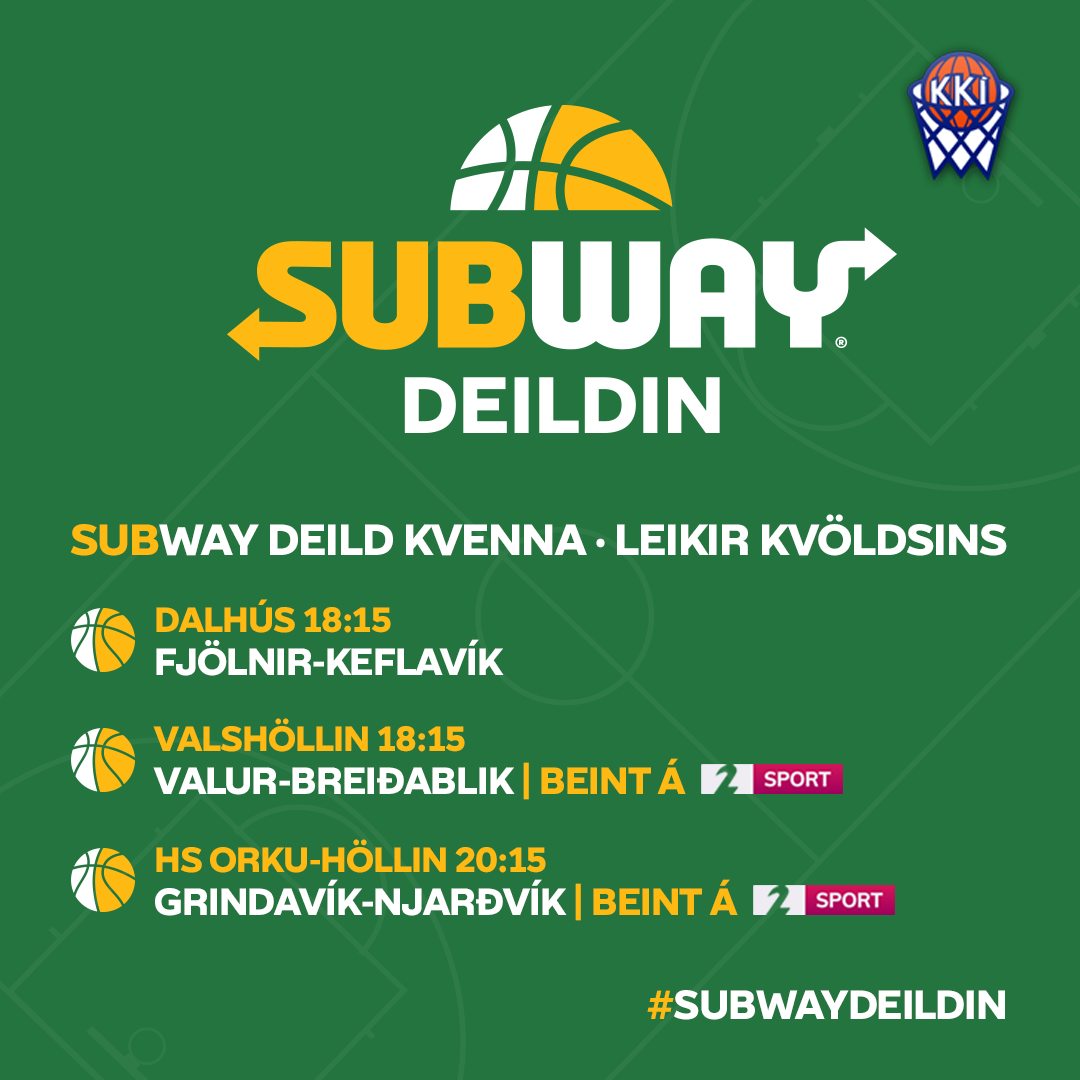 Subway deild kvenna · Þrír leikir í kvöld