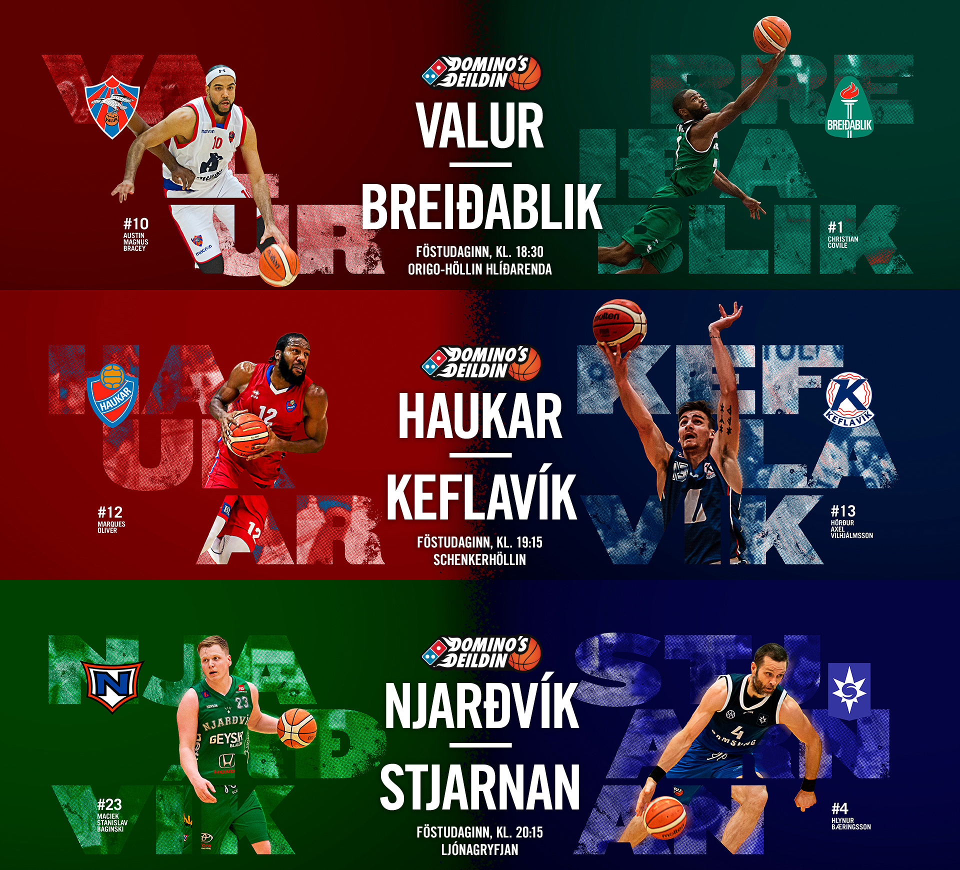 Domino's deild karla · Þrír leikir í kvöld og Domino's körfuboltakvöld