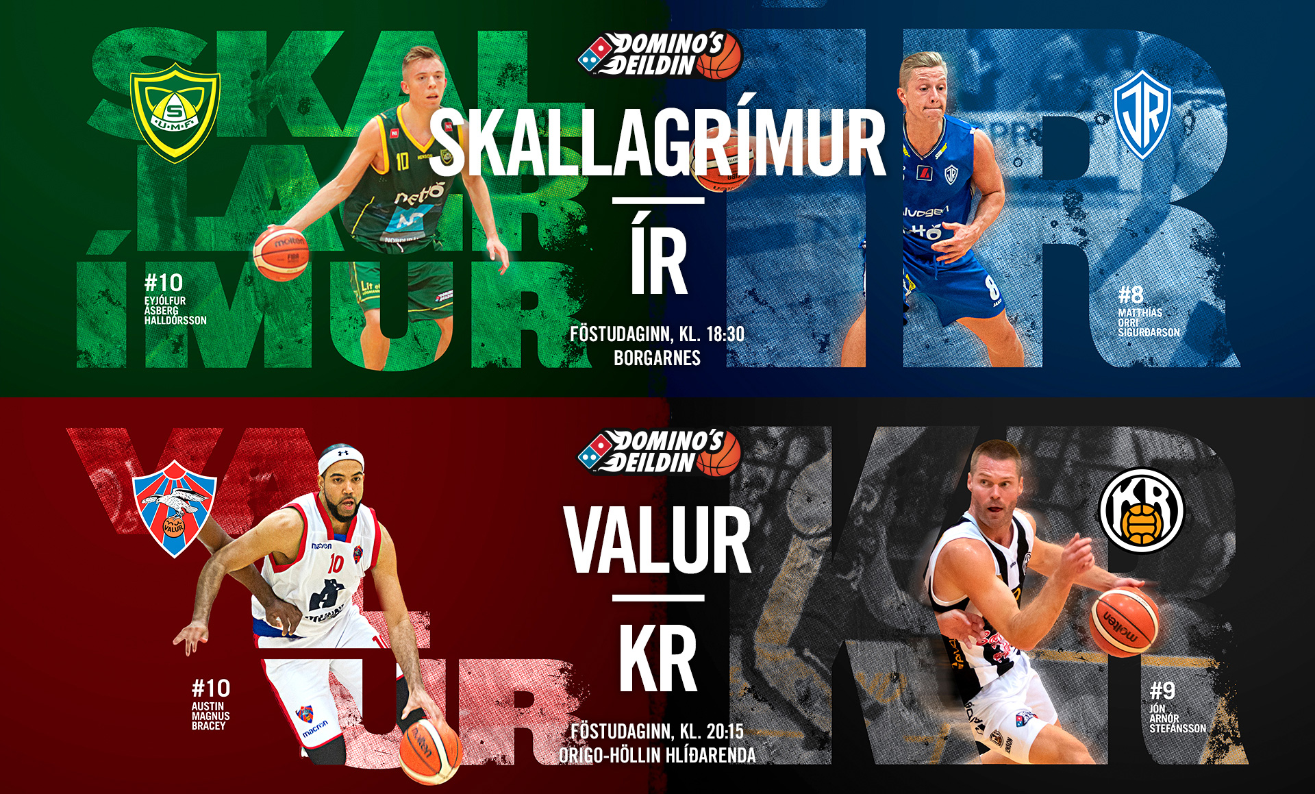 Domino's deild karla · Tveir leikir í beinni í kvöld á Stöð 2 Sport