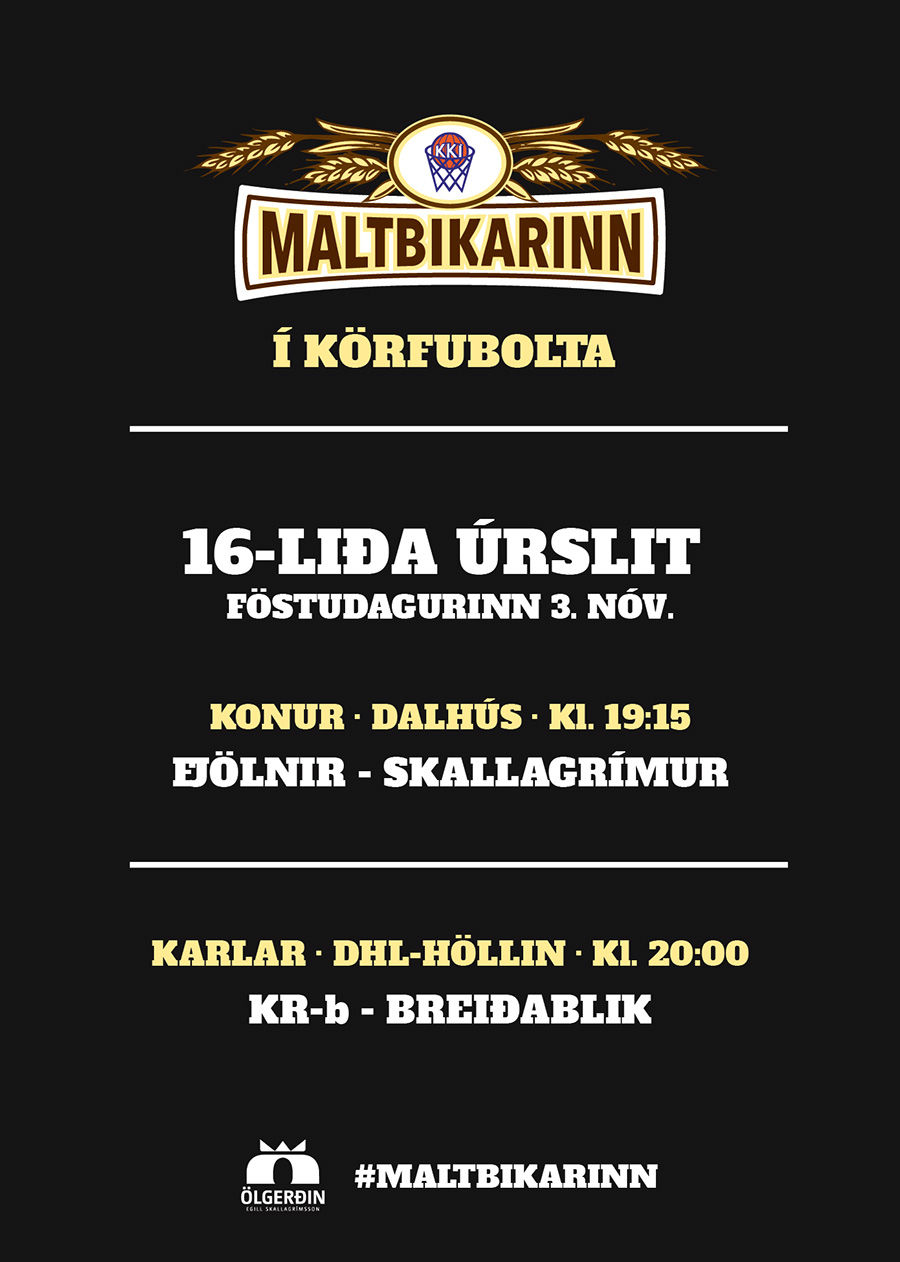 Maltbikarinn í kvöld · 2 leikir
