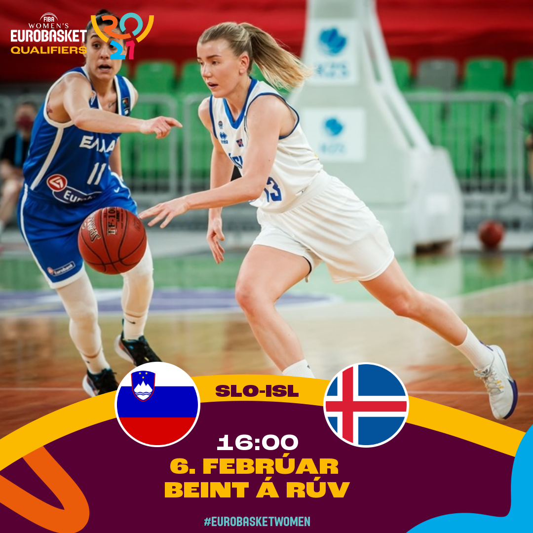 Landslið kvenna: SLÓVENÍA-ÍSLAND í dag kl. 16:00 · Beint á RÚV