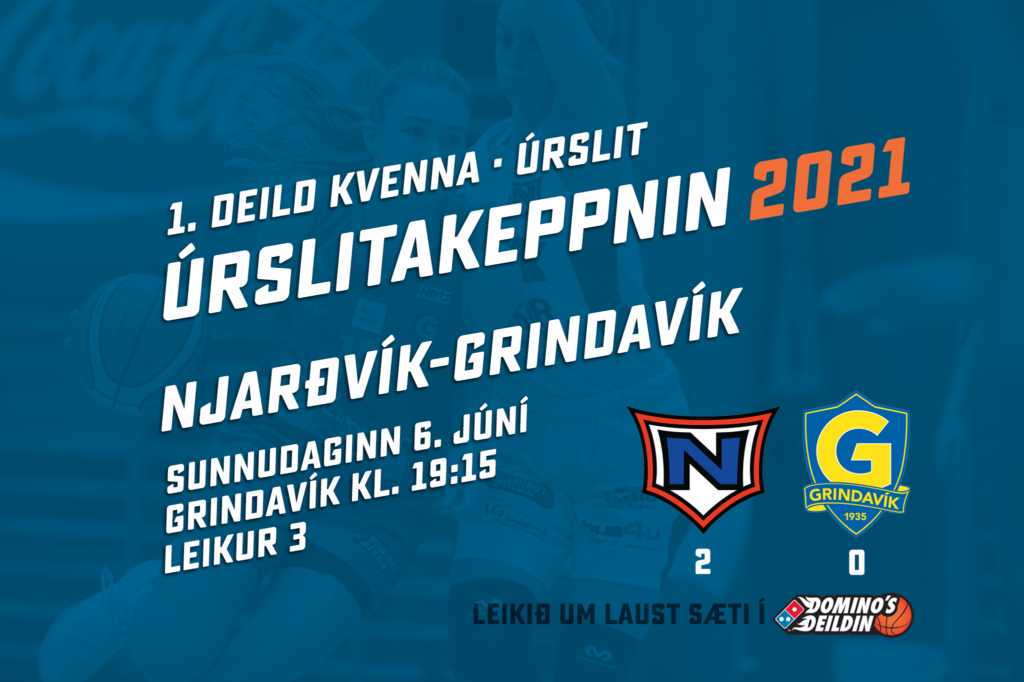 Úrslit 1. deildar kvenna í kvöld: Njarðvík-Grindavík (Leikur 3)