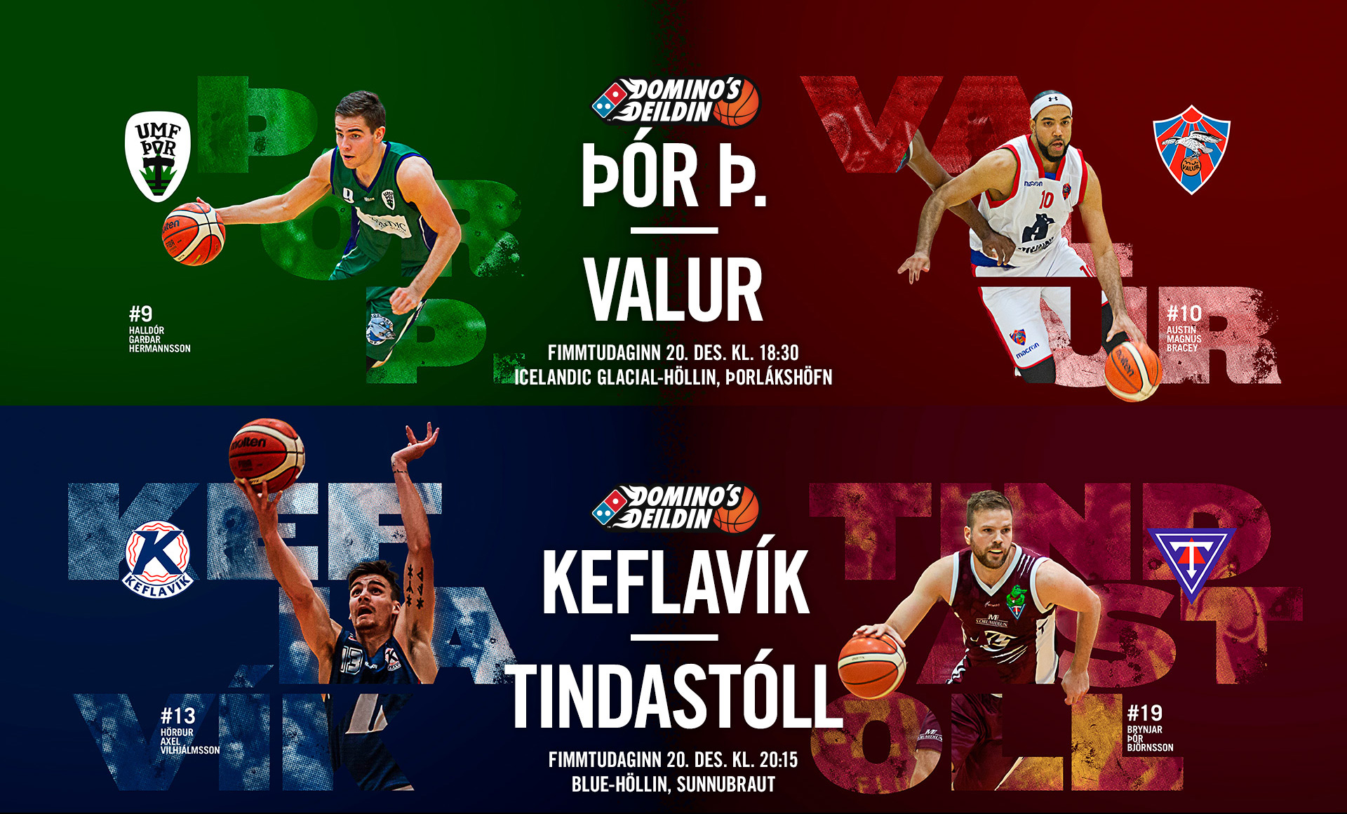 Domino's deild karla · Tveir leikir í beinni í kvöld á Stöð 2 Sport