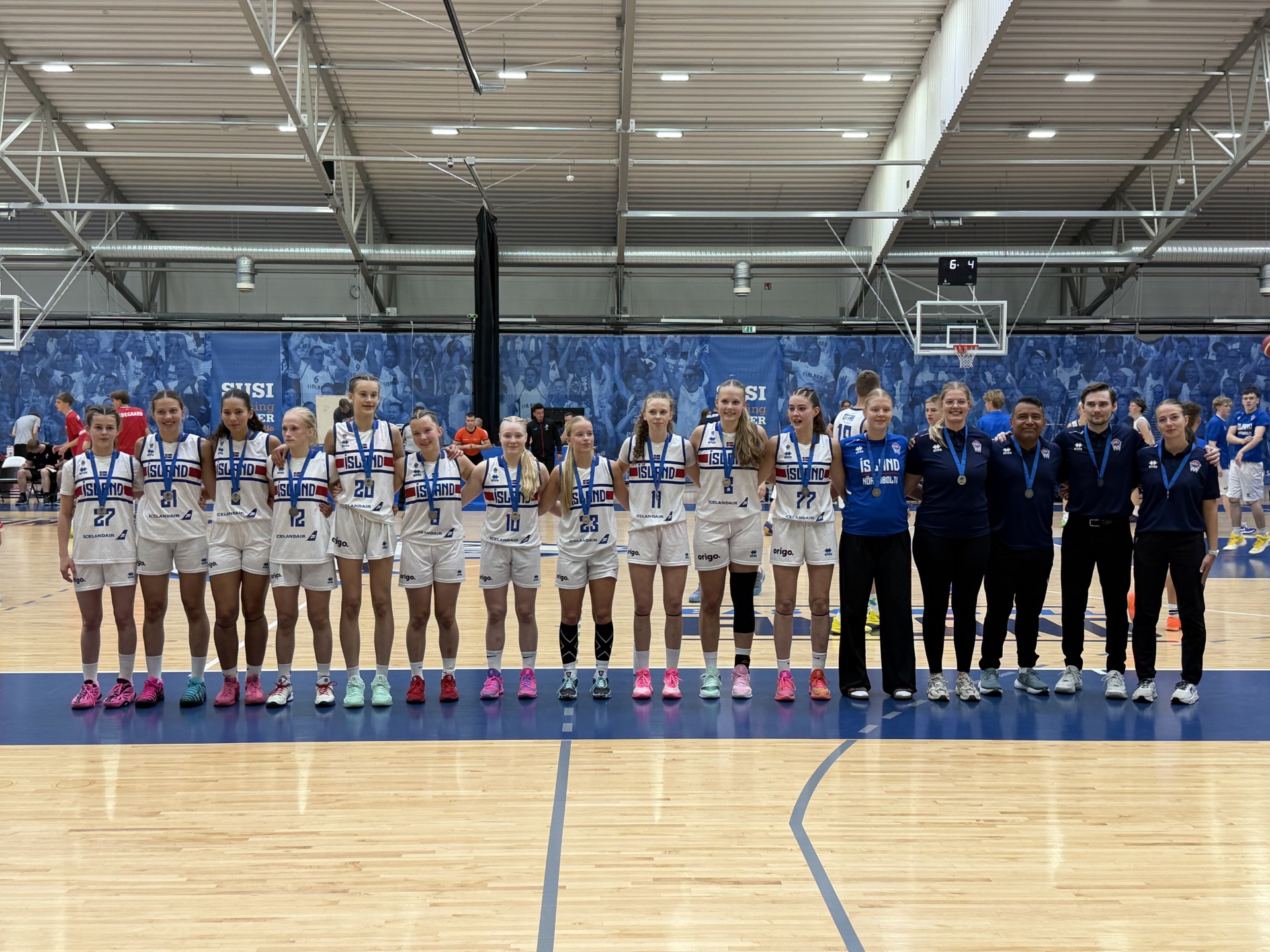 U15 ára landslið stúlkna náði silfurverðlaunum á Nordic Open í Kisakallio