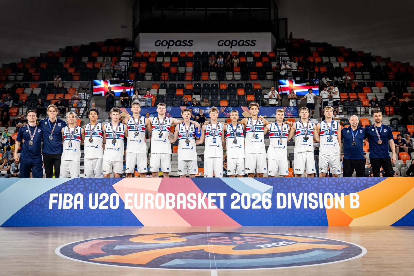 Silfurverðlaun strákanna okkar í U20 ára landsliði karla í B-deild EuroBasket 2026