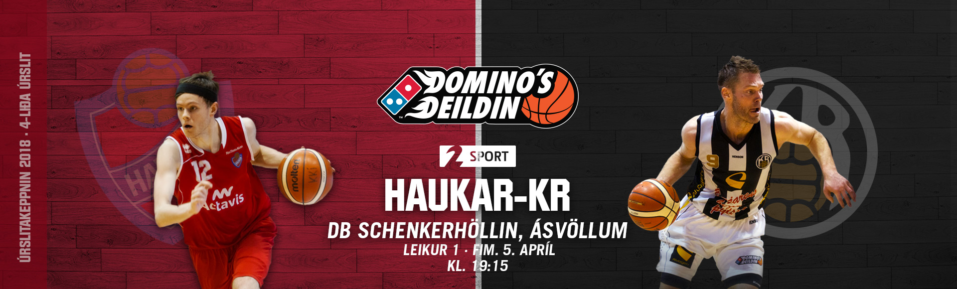 Domino's deild karla: Undanúrslitarimma Hauka og KR hefst í kvöld