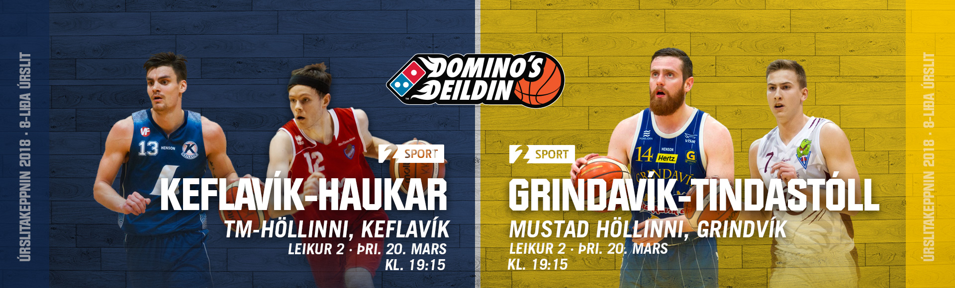 Domino's deild karla · Tveir leikir í beinni í kvöld á Stöð 2 Sport