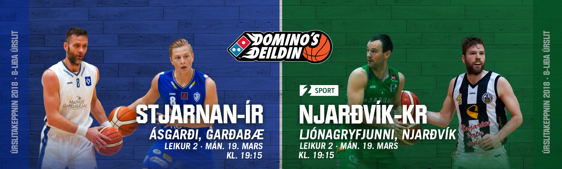 Domino's deild karla · Leikir kvöldsins í 8-liða úrslitunum