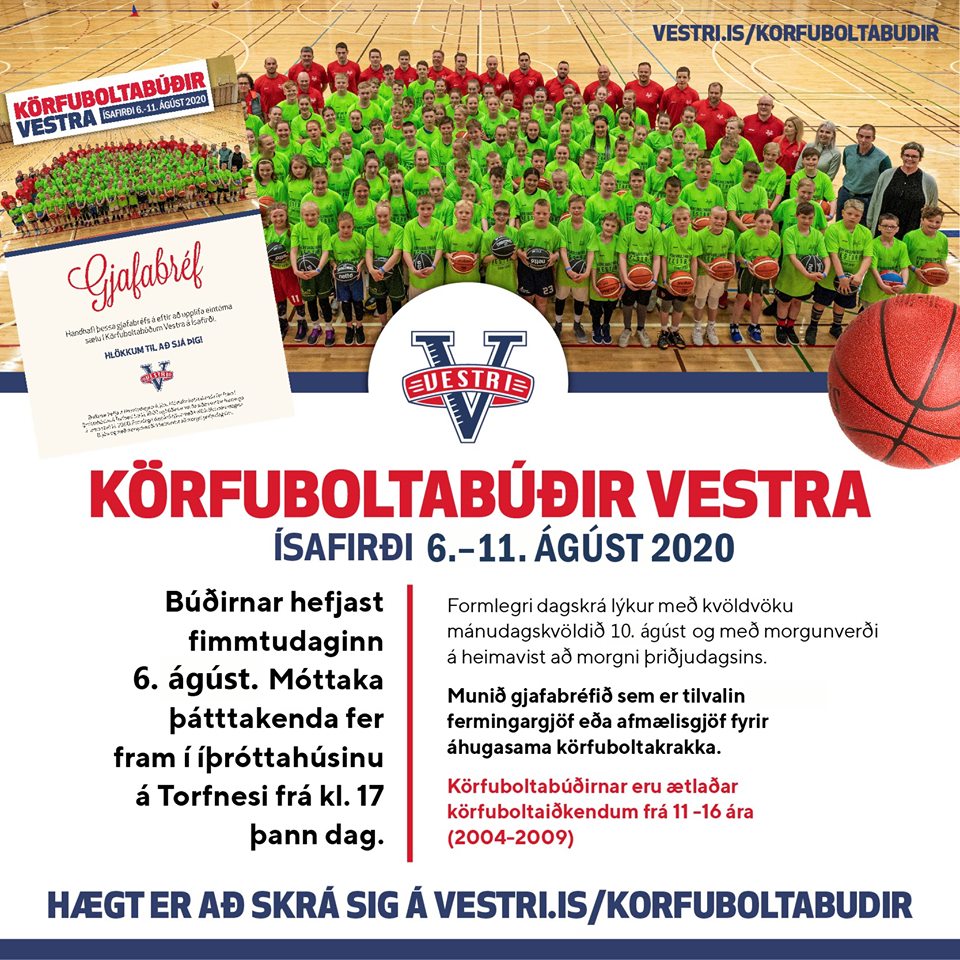 Vestrabúðirnar verða í ágúst
