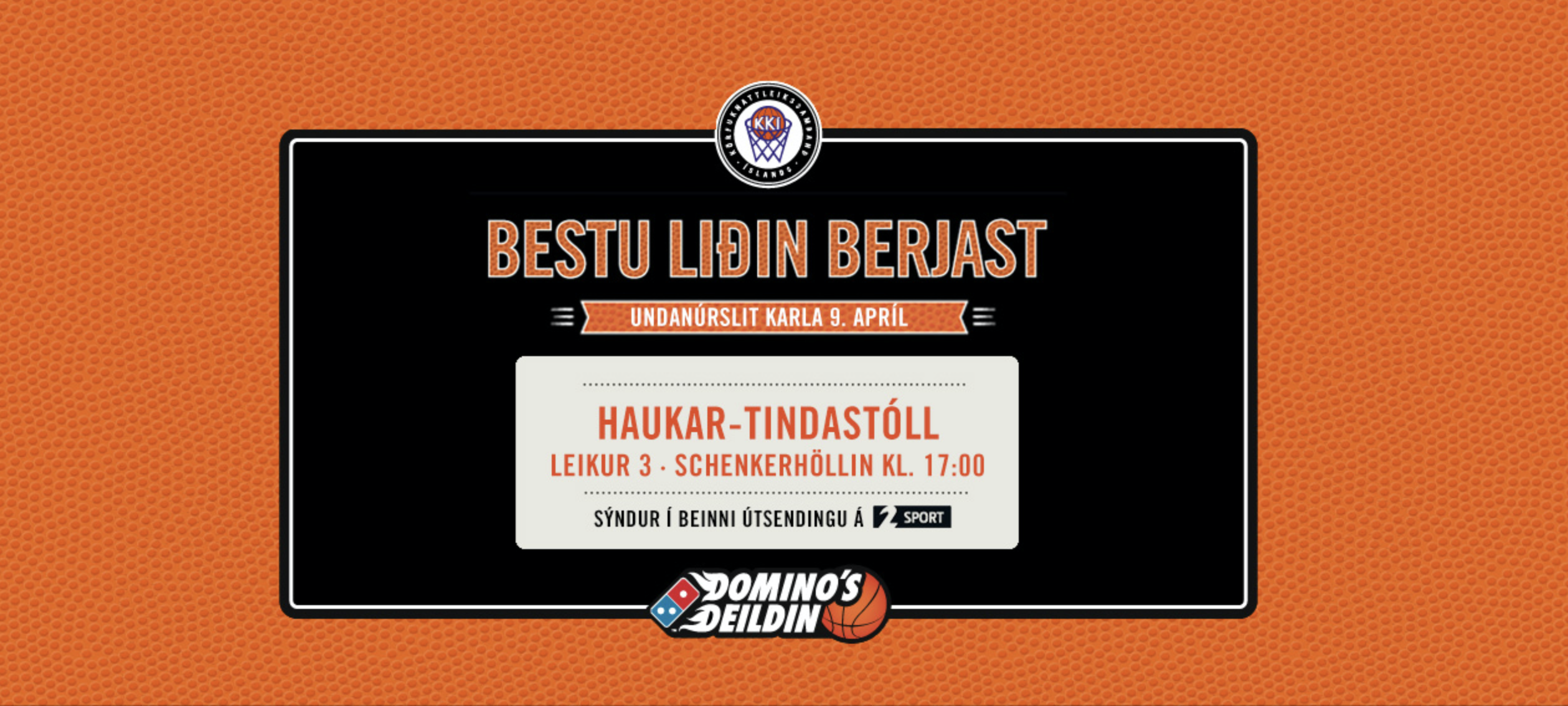 Domino's deildin · Undanúrslit karla: Haukar-Tindastóll í dag kl. 17:00