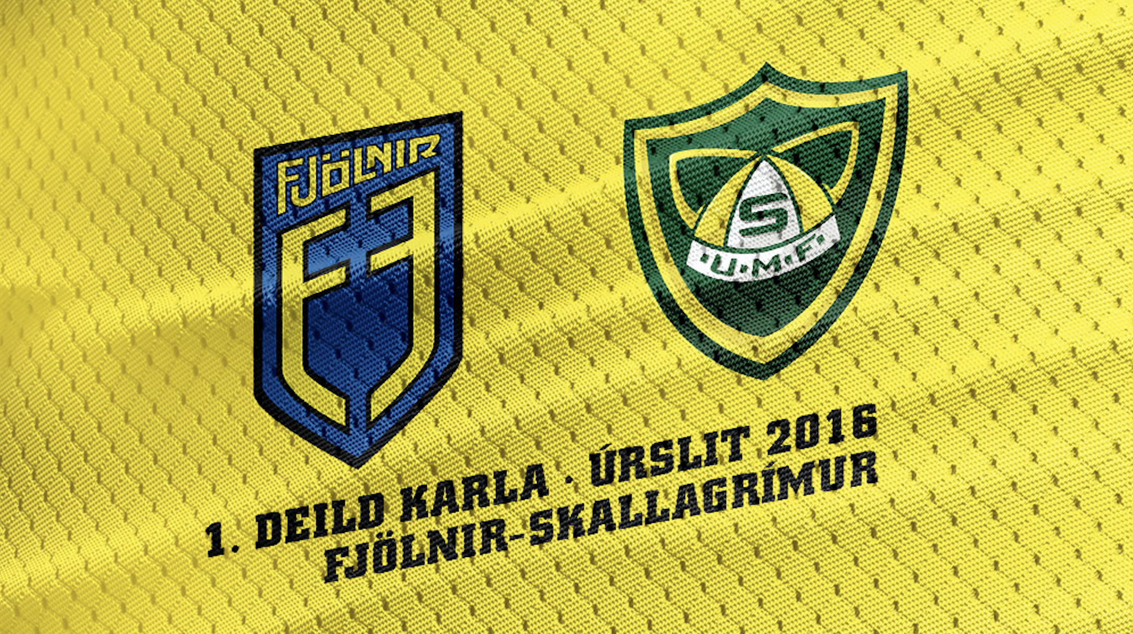 Úrslit 1. deildar karla 2016 · Fjölnir-Skallagrímur