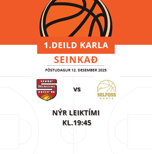 1. deild karla | Sindri - Selfoss | Seinkað 