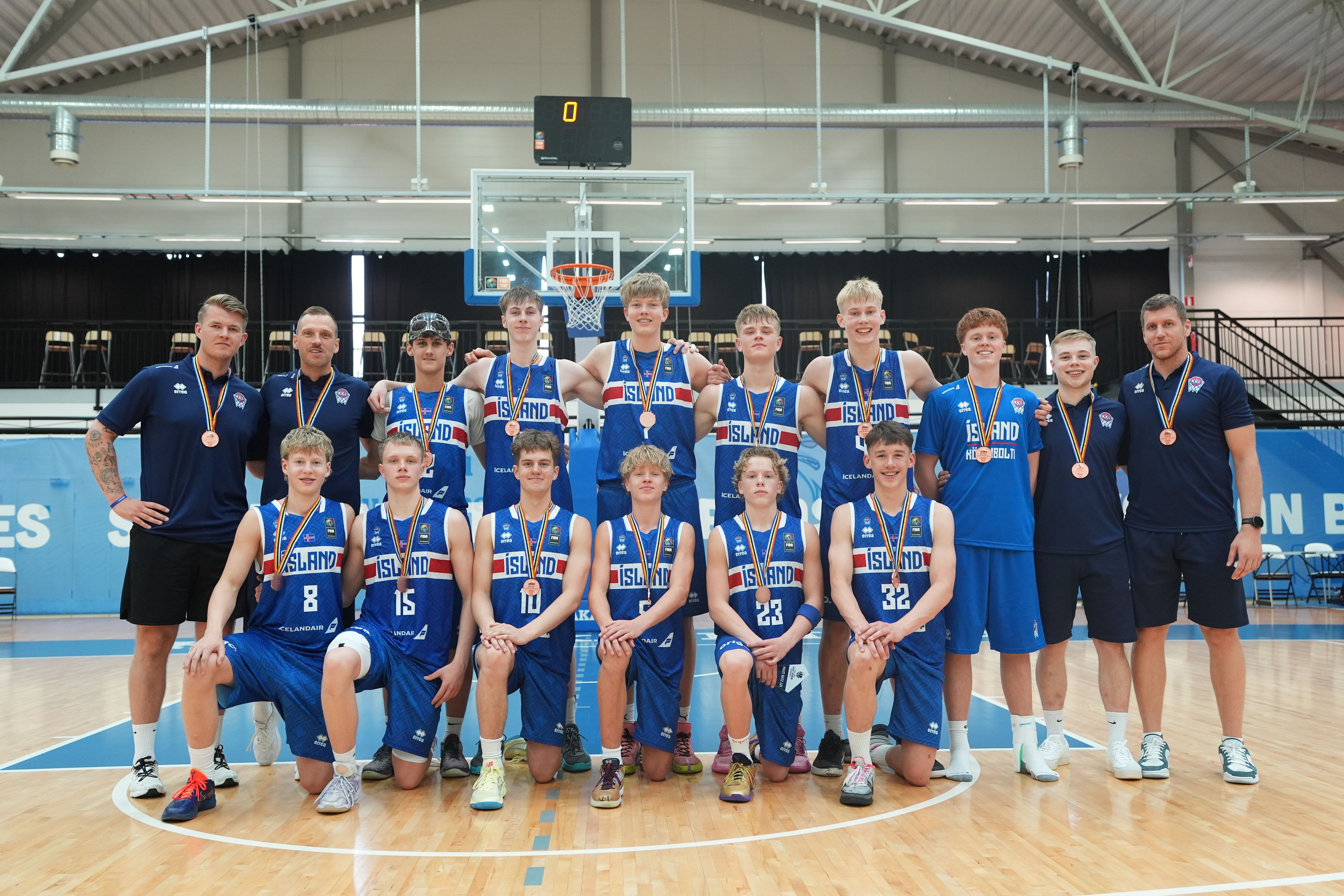 U16 ára landslið drengja náði bronsverðlaunum á NM og Davíð Breki valinn í úrvalslið mótsins