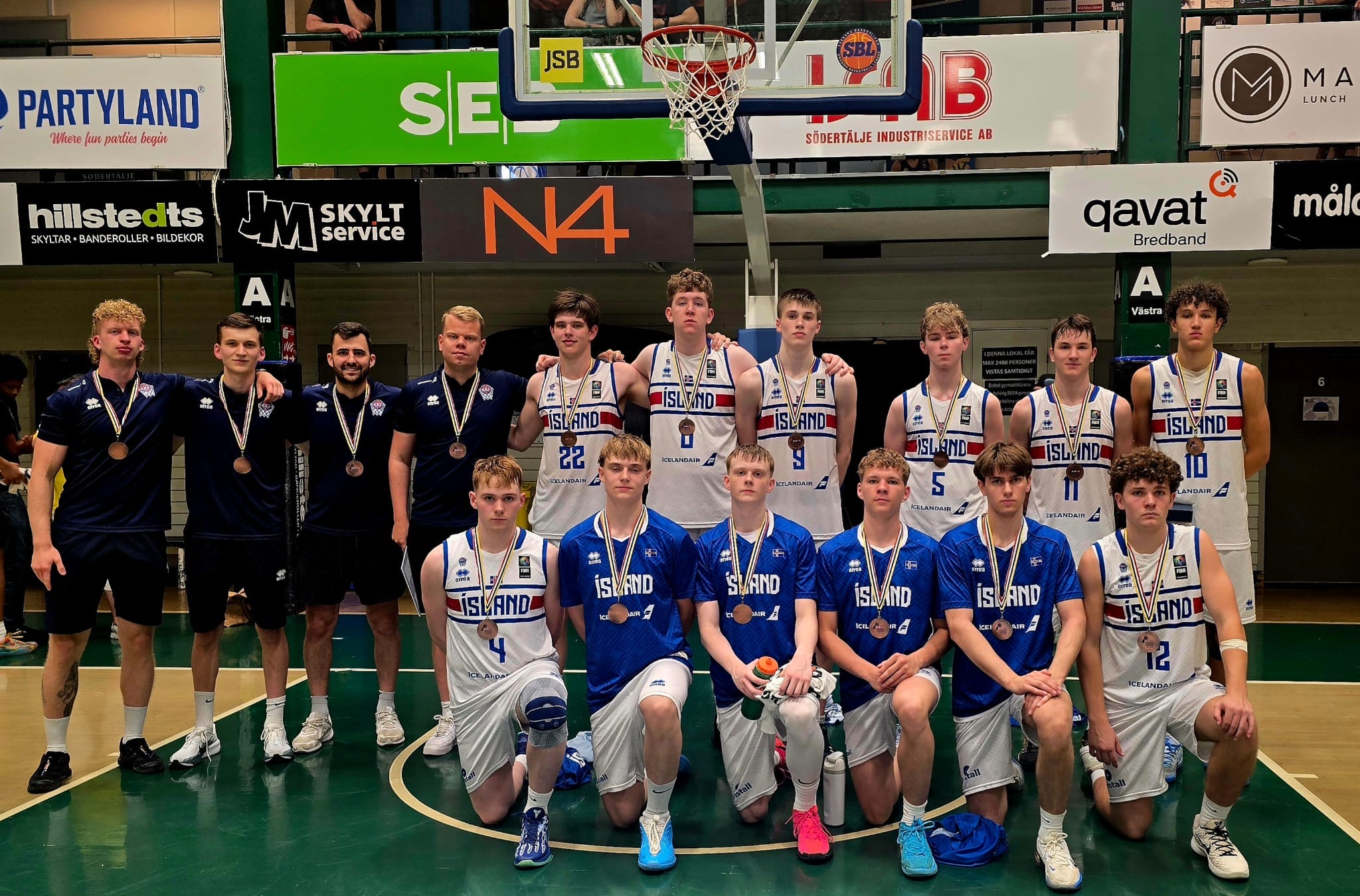 U18 ára landslið karla náði bronsverðlaunum á NM
