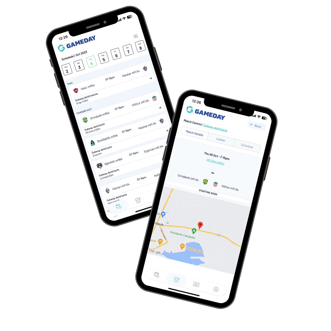 Sjáðu alla leiki og stöðu í Gameday appinu!
