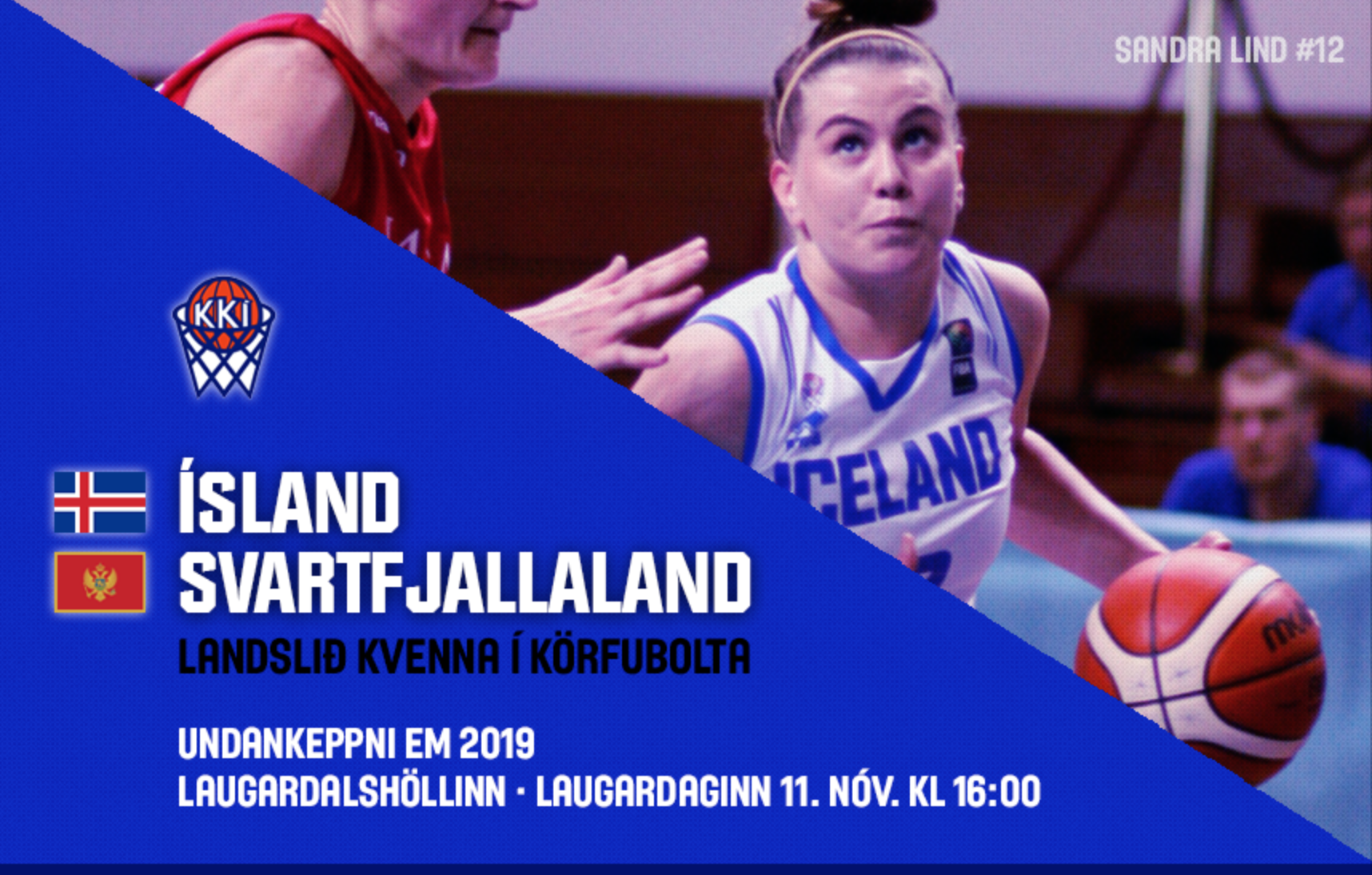 Ísland-Svartfjallaland: Miðaafhending til korthafa