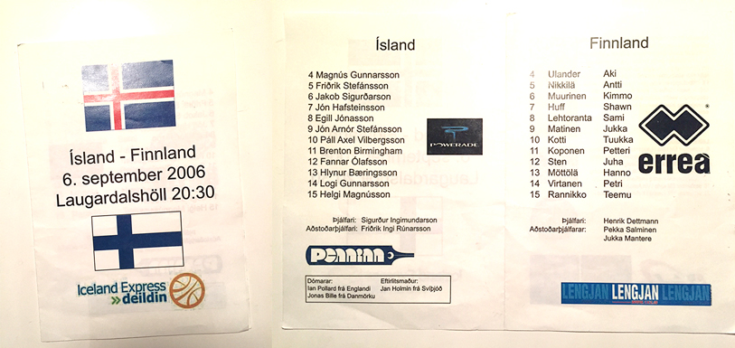 Ísland-Finnland fyrir 12 árum