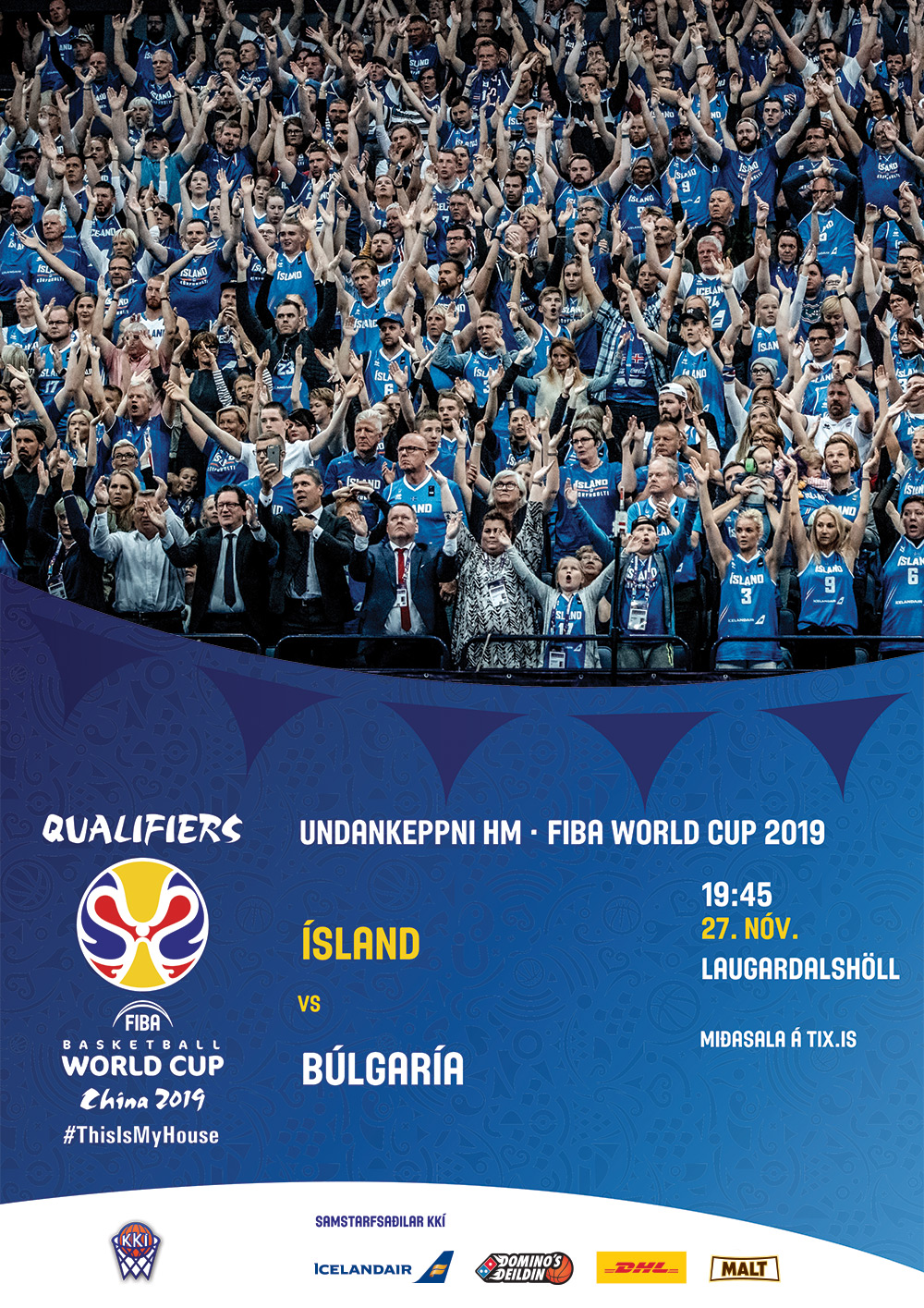 ÍSLAND-BÚLGARÍA · Miðaafhending til korthafa fimmtudaginn 23. nóv.