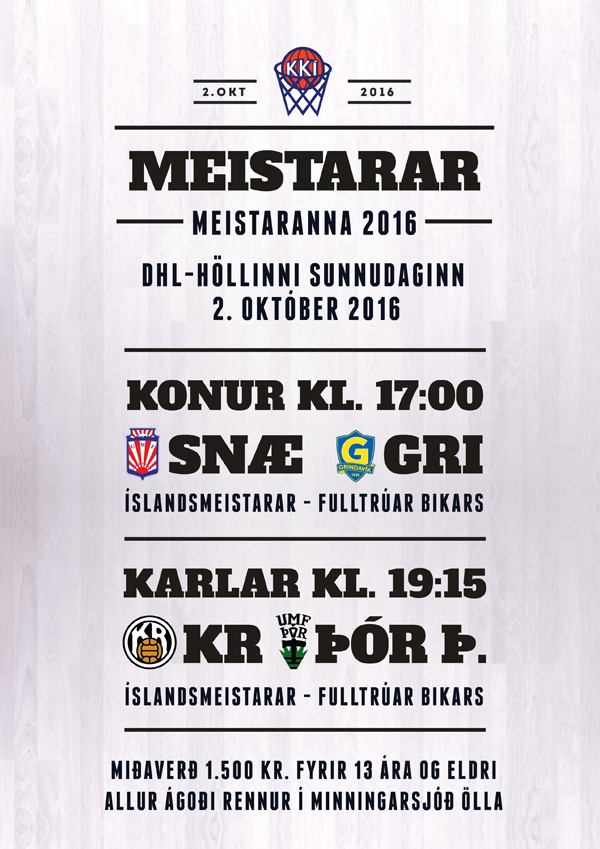 Meistarar meistaranna 2016 - Ágóði leikjanna rennur í minningarsjóð Ölla