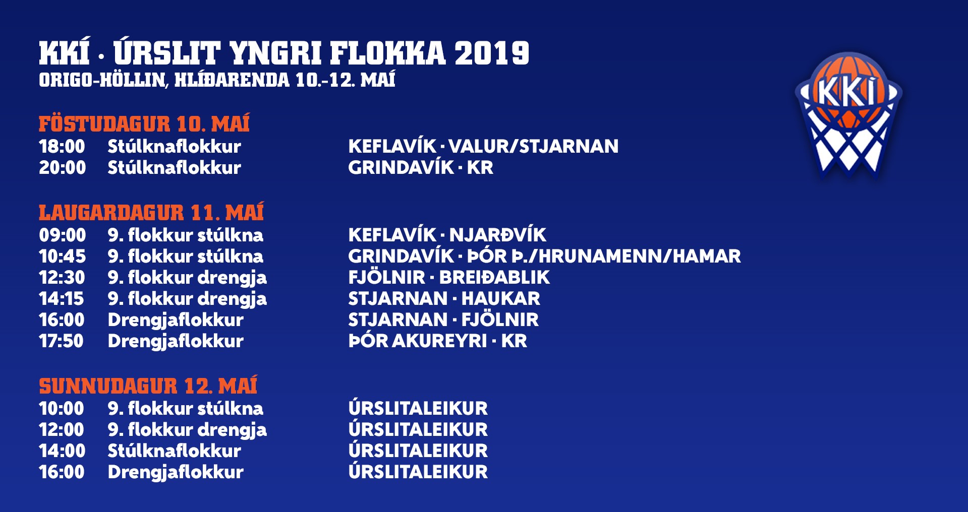 Úrslit yngri flokka hefjast í dag